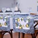 Ver imagem 1 de Caminho de Mesa Estampado Allegra 1 Peça 1,25m X 43cm 100% Poliéster - Limão