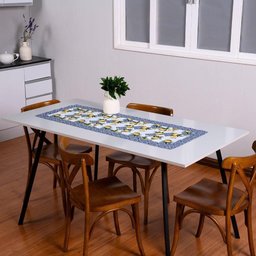 Caminho de Mesa Estampado Allegra 1 Peça 1,25m X 43cm 100% Poliéster - Limão - 2