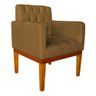 Poltrona Decorativa Baronesa Suede Mostarda - Cadu Home - 4
