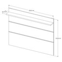 Ver imagem 3 de Rack com Painel Retrô para TV até 60 Polegadas MDF 136CMX133CM Pés em Madeira Maciça Malbec Wood