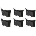 Ver imagem 1 de Kit 6 Suportes Porta Guardanapos de Papel para Mesa Uz Preto