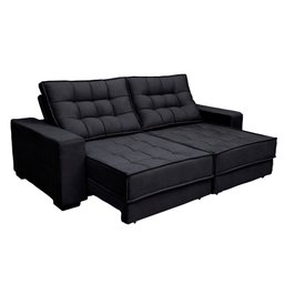 Sofá Retrátil e Reclinável Molas Ensacadas e Pillow Top 2,30mts Suede Coliseu - Sofá Casa - 1