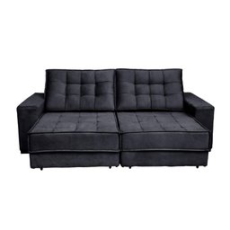 Sofá Retrátil e Reclinável Molas Ensacadas e Pillow Top 2,30mts Suede Coliseu - Sofá Casa - 3