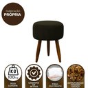 Ver imagem 5 de Puff Banqueta Decorativo Pés Madeira