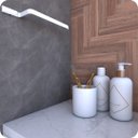 Ver imagem 3 de Suporte Porta Toalha De Rosto Parede Branco Empire