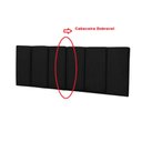 Ver imagem 4 de Cabeceira Cama Casal Box Thais Preta 1,40 M Suspensa Dobravel