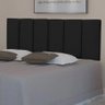 Cabeceira Cama Casal Box Thais Preta 1,40 M Suspensa Dobravel - 2