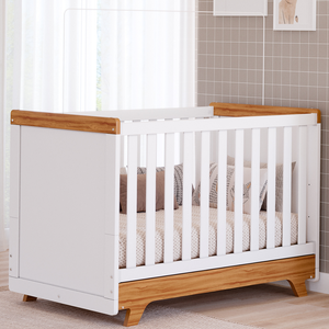 Berço Americano 2 em 1 Mini Cama Retrô 100% Mdf Faura