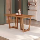 Ver imagem 3 de Conjunto Sala de Jantar Lina em Madeira Maciça 6 Cadeiras Boucle Cinza