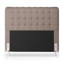 Ver imagem 3 de Cabeceira Rana e Calçadeira Alpha 160 para Cama Queen N-042 Linho Marrom Aradecor