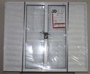 Ver imagem 2 de Veneziana 6 Folhas 1,00 X 1,20 Com Grade Alumínio Branco