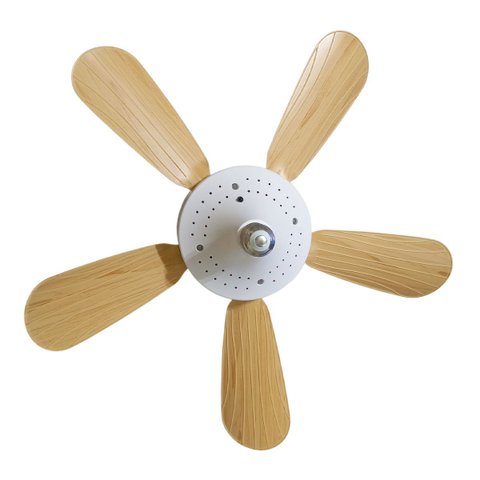 Ventilador Lampada E27 Helice Madeira Controle Remoto Iluminaçao Ajustavel 2 em 1 Verao Calor Sala Q