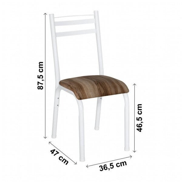 Conjunto de Mesa com 4 Cadeiras Plaza Clássica Ciplafe - 4