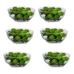 Jogo De Sobremesa Tigela Petisco Bowl 6 Peças Em Vidro 250ml - 1