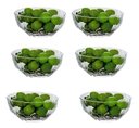 Ver imagem 1 de Jogo De Sobremesa Tigela Petisco Bowl 6 Peças Em Vidro 250ml