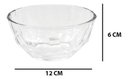 Ver imagem 4 de Jogo De Sobremesa Tigela Petisco Bowl 6 Peças Em Vidro 250ml