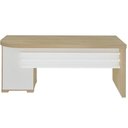 Ver mais imagens de Mesa para Escritório Home Office Gaveteiro Direito Atria Executiva A02 Carvalho Branco - Lyam Decor