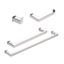Ver imagem 1 de Kit de Acessórios para Banheiro com 4 Peças em Aço Inox Polido Linha Larissa