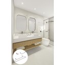 Ver imagem 2 de Kit de Acessórios para Banheiro com 4 Peças em Aço Inox Polido Linha Larissa