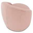 Ver imagem 7 de Poltrona Sala Decorativa Redonda 91cm Steve Veludo Rose I01 - Mpozenato