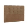 Cabeceira Cama Box Estofada Casal Casal Clean Plus Suede Marrom Taupe - Simbal - 1