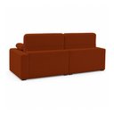 Ver imagem 3 de Sofá Sala de Estar Polo Retrátil Reclinável Bipartido 280cm 4 Lugares Linho Terracota M1 - Monari de