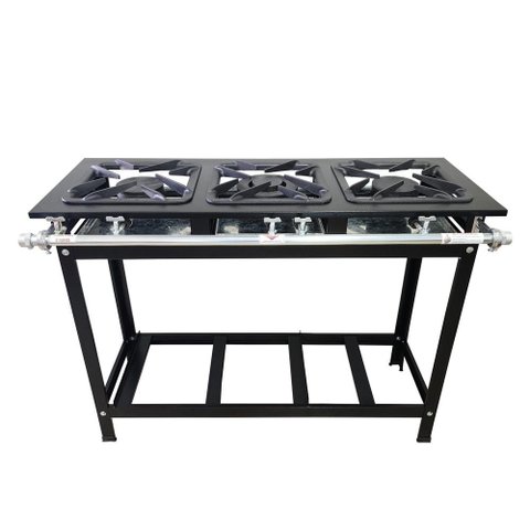 Fogão 3 Bocas Cefaz Linha Gold Baixa Pressão CFZG-122