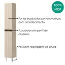 Ver imagem 4 de Paneleiro 2 Portas MDF 35x221 cm Kali 122286 Bianco Toq Nicioli
