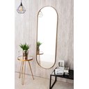 Ver imagem 1 de Espelho Decorativo Grande Oval com Moldura Metal Corpo Inteiro 170 X 70 Cm Industrial