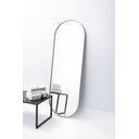 Ver imagem 2 de Espelho Decorativo Grande Oval com Moldura Metal Corpo Inteiro 170 X 70 Cm Industrial