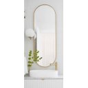 Ver imagem 6 de Espelho Decorativo Grande Oval com Moldura Metal Corpo Inteiro 170 X 70 Cm Industrial