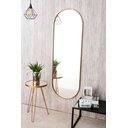 Ver imagem 3 de Espelho Decorativo Grande Oval com Moldura Metal Corpo Inteiro 170 X 70 Cm Industrial