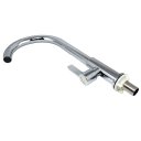 Ver imagem 3 de Torneira Mesa Cozinha Bancada Aço Inox Cromado 1/4 Volta