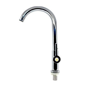 Torneira Mesa Cozinha Bancada Aço Inox Cromado 1/4 Volta