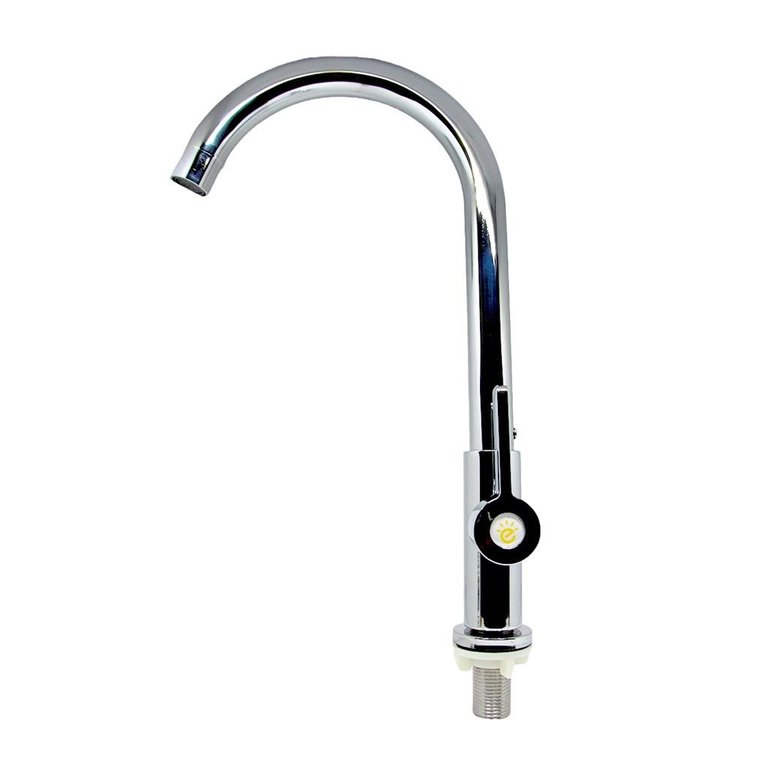 Torneira Mesa Cozinha Bancada Aço Inox Cromado 1/4 Volta