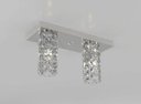 Ver imagem 2 de Plafon de Cristal Legitimo Retangular L30x12cm Balcão Bancada Corredor Lavabo