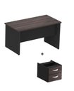 Ver imagem 1 de Mesa Reta Pé Painel Cor London com 02 Gavetas 1,70×0,70×0,75 Maranello 40mm