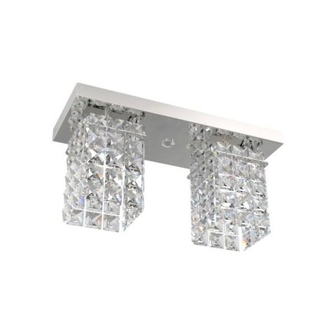 Plafon de Cristal Legitimo Retangular 30cm Mesa Balcão Bancada