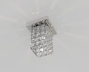 Ver imagem 2 de Luminária Plafon de Cristal Quadrado 12cm Balcão Bancada Corredor Lavabo