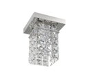 Ver imagem 1 de Luminária Plafon de Cristal Quadrado 12cm Balcão Bancada Corredor Lavabo