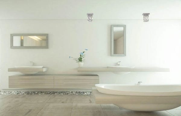 Luminária Plafon de Cristal Quadrado 12cm Balcão Bancada Corredor Lavabo - 3