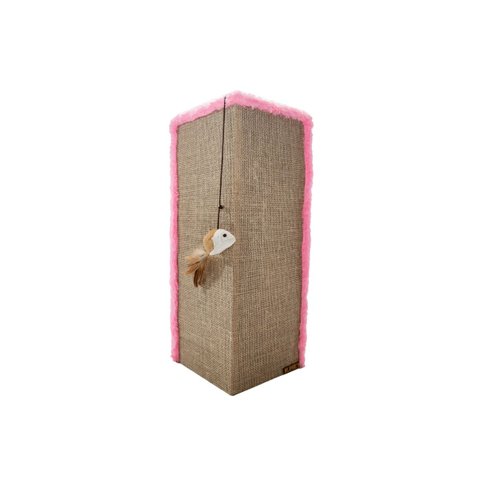 Arranhador para Gatos Canto de Sofá Sustentável Luppet Rosa
