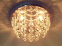 Ver imagem 5 de Plafon de Cristal Legitimo Redondo 30cm Sala Quarto Corredor Living Loft