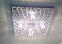 Ver imagem 4 de Plafon Lustre de Cristal Legitimo Quadrado 42cm Sala Quarto Corredor Living