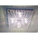 Ver imagem 4 de Plafon Lustre de Cristal Legitimo Quadrado 42cm Sala Quarto Corredor Living