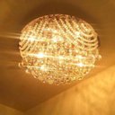 Ver imagem 4 de Plafon de Cristal Legitimo Redondo 43cm Sala Quarto Corredor Living Loft