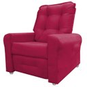 Ver imagem 3 de Poltrona Reclinavel Sala De Estar Astra Amamentação Vermelho