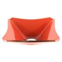 Ver imagem 1 de Cuba De Vidro Quadrada Chanfrada 34Cm Vermelho Ferrari