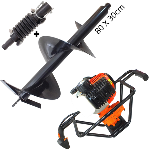 Perfurador de Solo Vulcan VPS520 2T Para Uso na Agricultura Acompanha Broca 80x30cm + Amortecedor