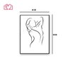 Quadro Decorativo Silhueta Feminina Quarto ou Sala 40x60 Center Molduras Preto - 2